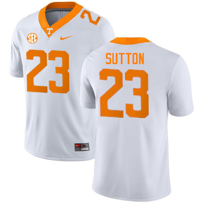 Cameron Sutton Tennessee Jersey,Tennessee Volunteers #23 Cameron Sutton College Jersey-White